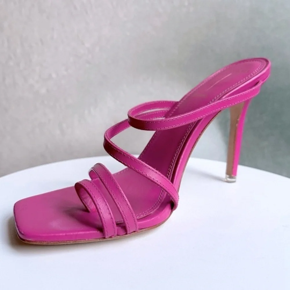🌸BLACK SUEDE STUDIO🌸 Cindy Strappy Stiletto Slide Sandals Size: 39.5